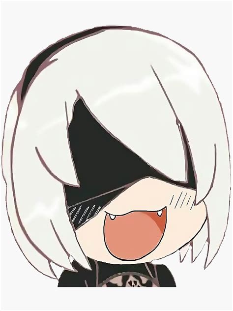 "Chibi 2B - Nier Automata" Sticker for Sale by PensiveCactus | Redbubble