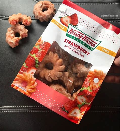 Krispy Kreme Strawberry Mini Crullers | Krispy kreme, Yummy, Strawberry