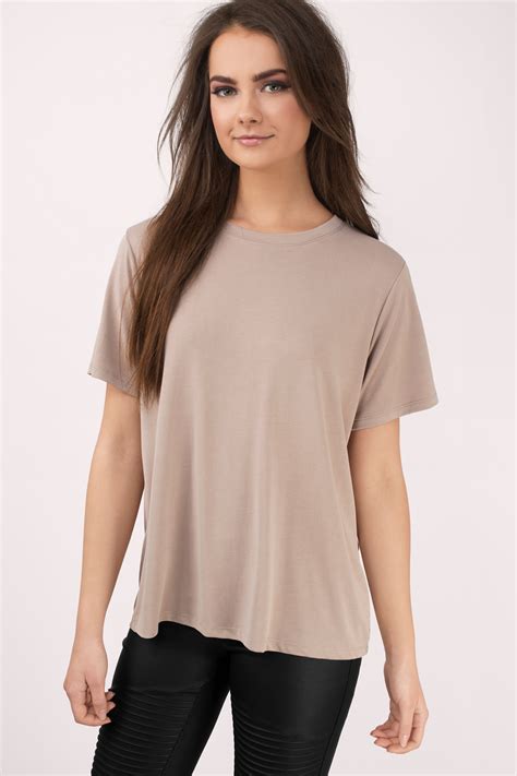 Mocha Tee Shirt - Brown Tee Shirt - Basic Tee Shirt - Mocha Tee - $26 ...