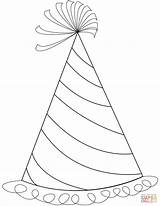 Coloring Pages Birthday Party Hats sketch template