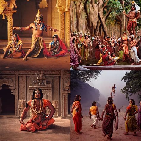 an epic cinematic scene from Ramayan, photograph by | Stable Diffusion ...