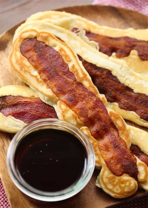 Bacon Breakfast Dippers | Homemade Bacon Pancake Breakfast Recipe