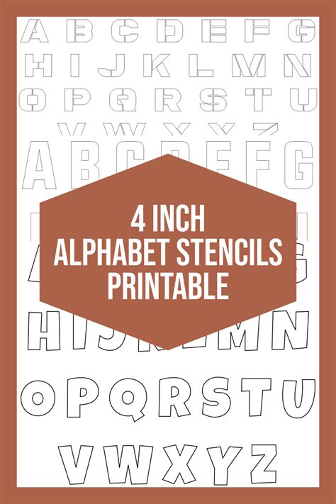 2 Inch Letter Stencils Printable