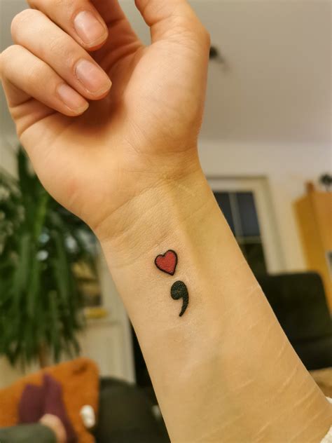 Details 77+ heart with semicolon tattoo best - in.coedo.com.vn