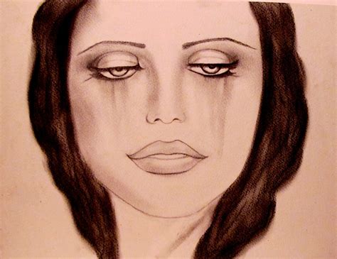 Half-Closed Eyes, Portrait, Drawing by Liza Peninon | Artmajeur