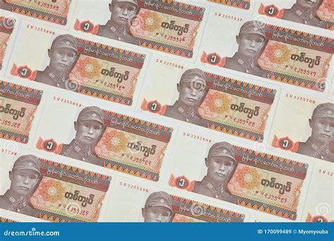 Myanmar Kyats Banknote, Money, Kyat Currency in Myanmar. Editorial ...