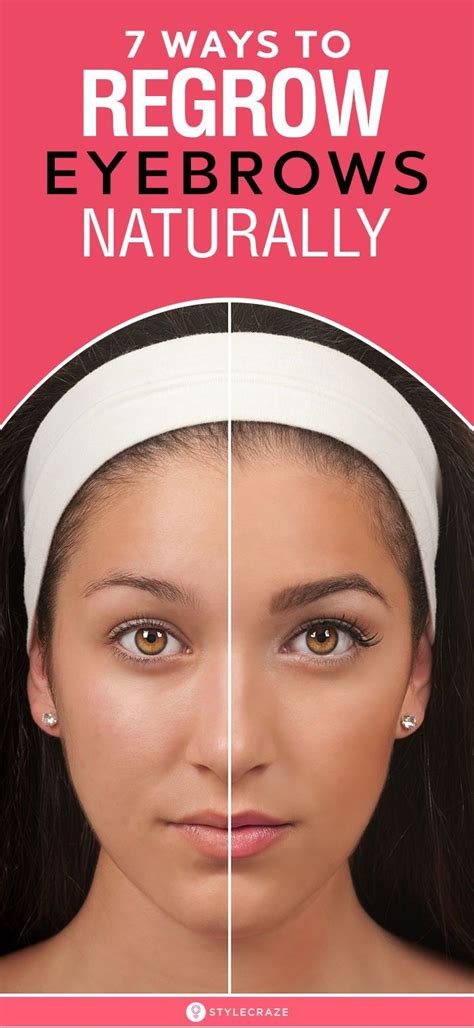 7 Ways To Regrow Eyebrows Naturally: Do you have thinning eyebrows ...