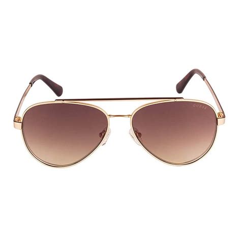 Buy Guess Sunglasses Aviator With Gold Lens For Men Online