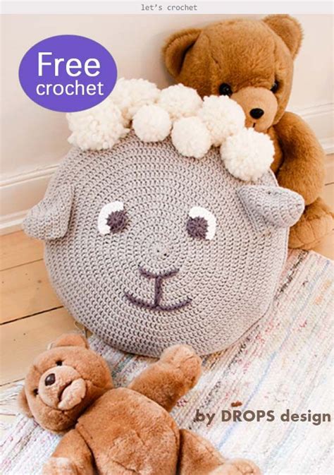 5 Crochet Animal Pillows for kids Free Pattern and Paid | Animal ...