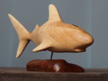 Shark wooden sculptures (For Sale)