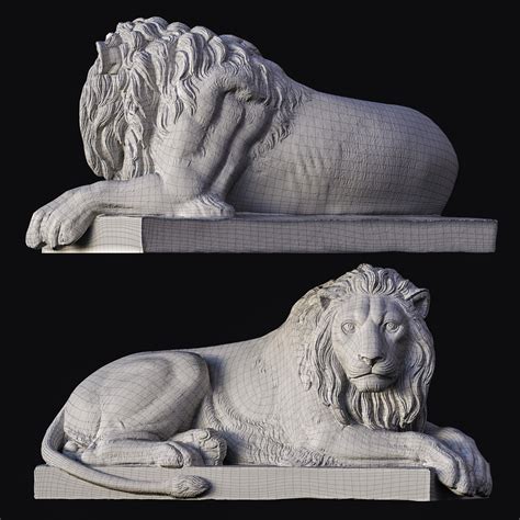 ArtStation - Lion / Sculpture / 3D model | Resources