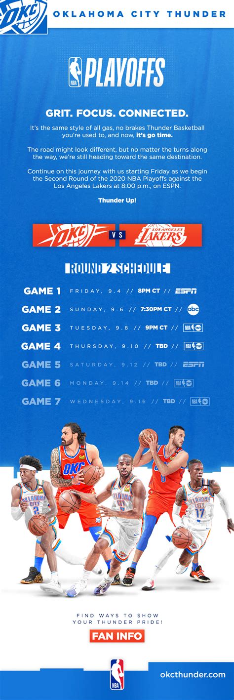 2019-20 Oklahoma City Thunder Playoffs Content on Behance