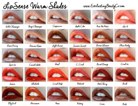 Warm and Everlasting LipSense Shades