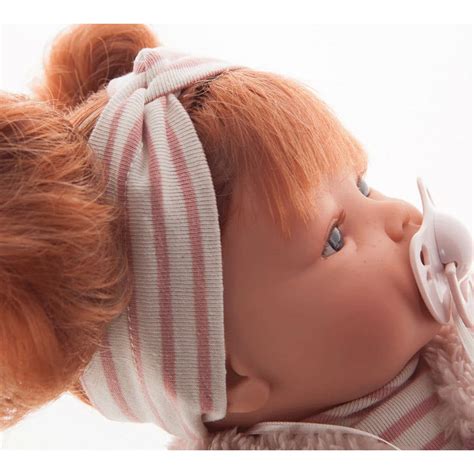 Antonio Juan Crying Baby Doll Beni Redhead with Vest