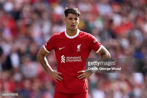 Dominik Szoboszlai of Liverpool looks on during the Premier League... News Photo - Getty Images