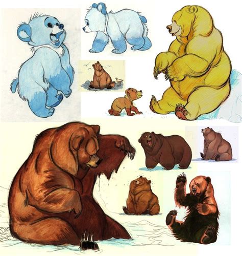 Brother Bear concept art Character Design Cartoon, Bear Character ...