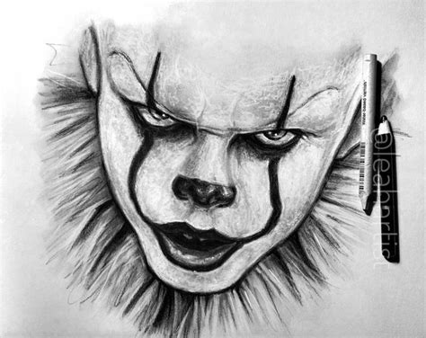 Pennywise portrait sketch by Cleicha on DeviantArt | Dibujos de arte oscuro, Bocetos increíbles ...