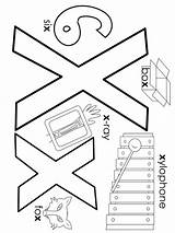 x Ray printable coloring Pages Alphabet  sketch template