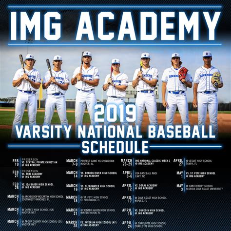 2019 Baseball Schedule | IMG Academy