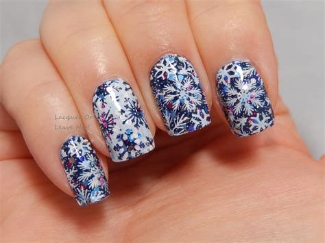 Lacquer or Leave Her!: Before & After: Blue Christmas with Incoco Deep Space + UberChic Beauty ...