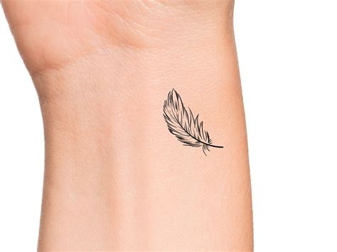 Small Feather Tattoo