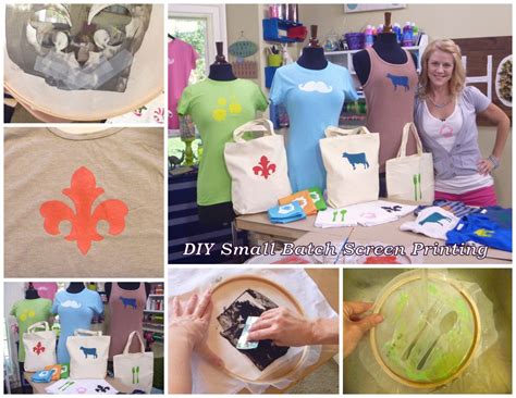 DIY Small Batch Screen Printing Tutorial — Using Embroidery Hoops | Diy screen printing, Screen ...