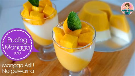 Resep Dan Cara Membuat Puding Mangga Susu - YouTube