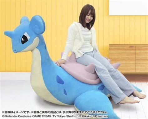 6.6-foot-wide rideable Lapras sofa: The plushie Pokémon furniture adult ...