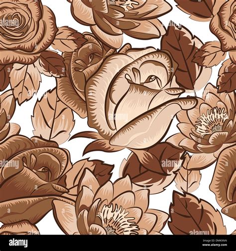 Seamless floral wallpaper Stock Photo - Alamy