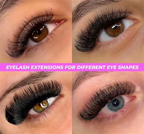 Eyelash Extensions for Different Eye Shapes: almond, monolids eyes ...