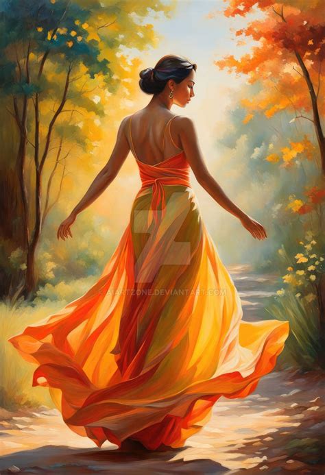 Painting-woman in Nature (77) by aiartzone on DeviantArt