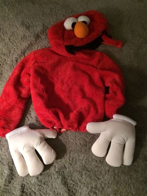 Large Elmo Costume Mask And Fuzzy Sweatshirt With Gloves #fashion #clothing #shoes #accessories ...