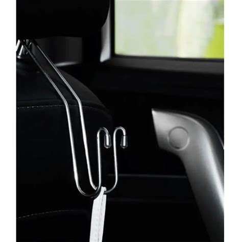 OUNONA 6pcs Car Seat Hooks Stainless Steel Headrest Hooks Organizer ...