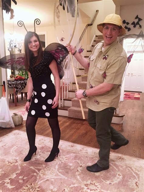 Couples costume A butterfly and her catcher for Halloween! We used a ...