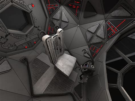 Star Wars TIE Fighter With Interior - 3D Model by SQUIR