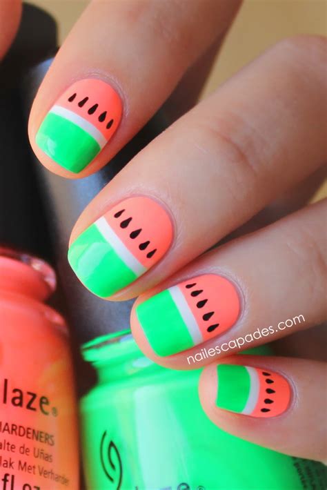 Watermelon Nail Art