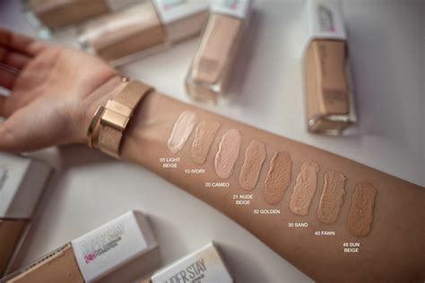 Maybelline Superstay Foundation Swatches – TokoAIWA