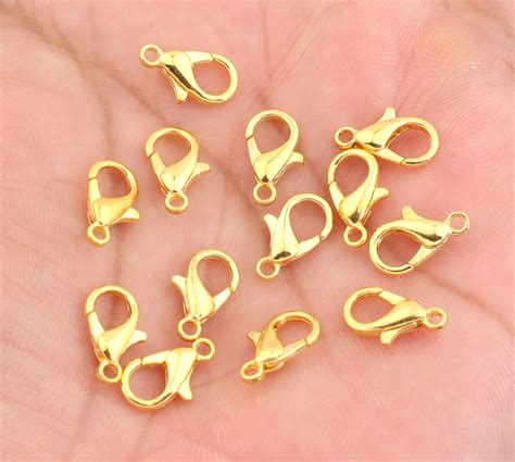 Gold Plated Lobster Claw Clasp, Keychain Base,jewelry Findings,necklace ...