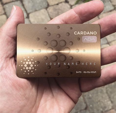 Cardano Metal wallet Personalised : cardano