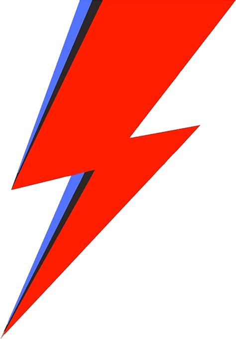 Red Lightning Bolt Png - David Bowie Lightning Bolt Logo Clipart - Full Size Clipart (#375981 ...