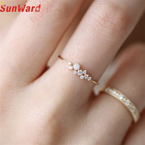 Aliexpress.com : Buy OTOKY 1Pcs Fashion Crystal Simple Ring Zirconia Simple Rings for Women Anti ...