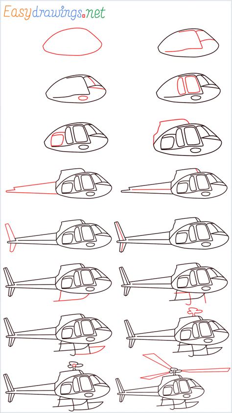 How To Draw A Helicopter Step by Step - [16 Easy Phase] + [Video]