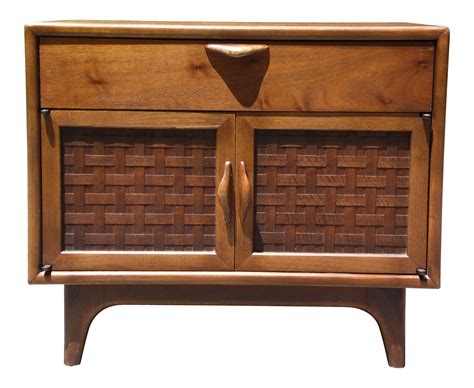 Vintage Mid Century Modern Walnut Lane Perception End Table Nightstand Cabinet on Chairish.com ...