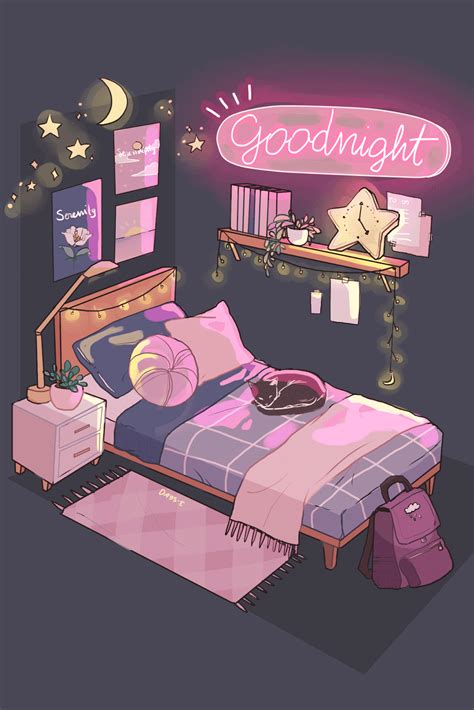 Good Night Images | Top Good Night Greeting Image | Cute art, Bedroom art, Art room