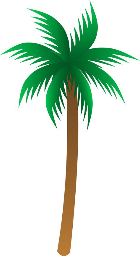 Simple Palm Tree Vector - Free Clip Art