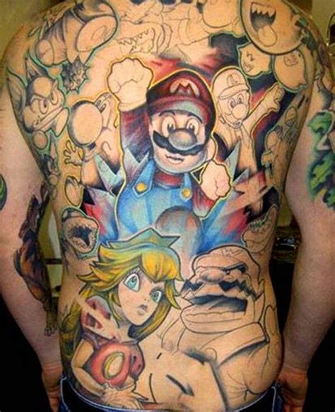 #Mario http://tattooideas123.co.uk | Cartoon tattoos, Gaming tattoo ...