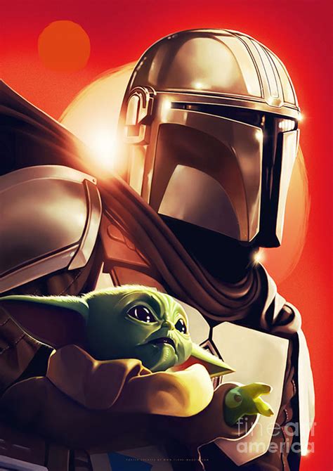 Mandalorian And Baby Yoda Digital Art by Martin Friend - Fine Art America