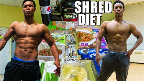 SHREDDING DIET - FULL DAY OF EATING - Meal By Meal - YouTube