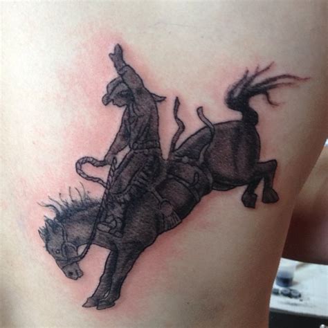 Cowboy On Horse Silhouette Tattoo - lovinbeautystuff