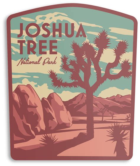 Joshua Tree National Park Sticker in 2021 | Joshua tree national park, Joshua tree california ...